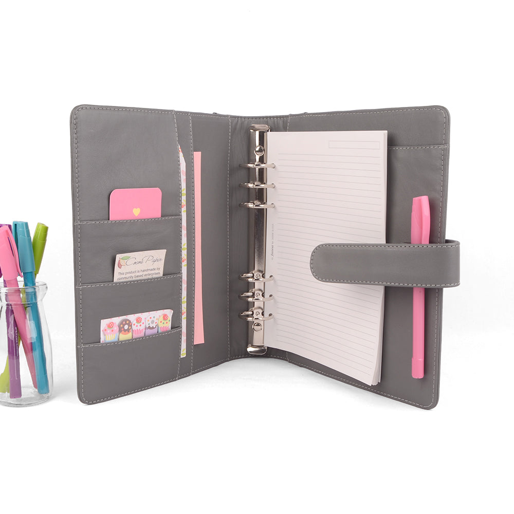 DAWN- A5 Leather Ring Binder Planner
