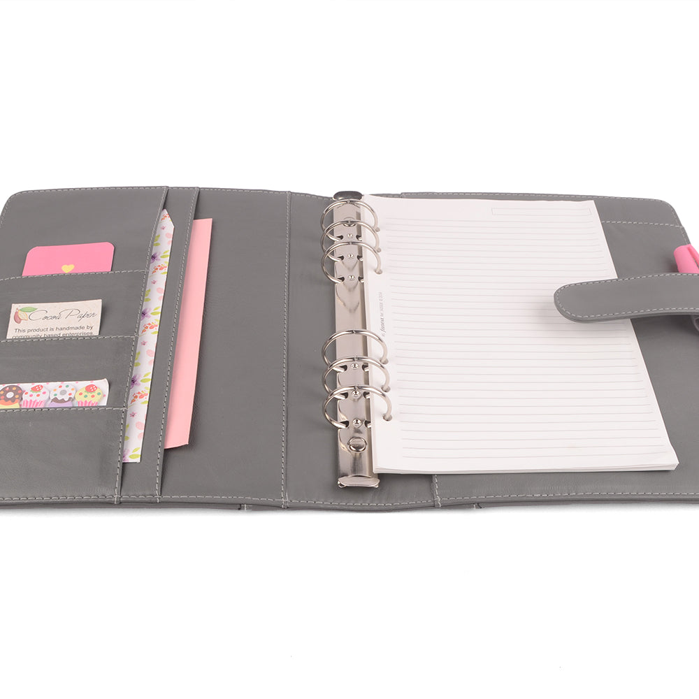DAWN- A5 Leather Ring Binder Planner