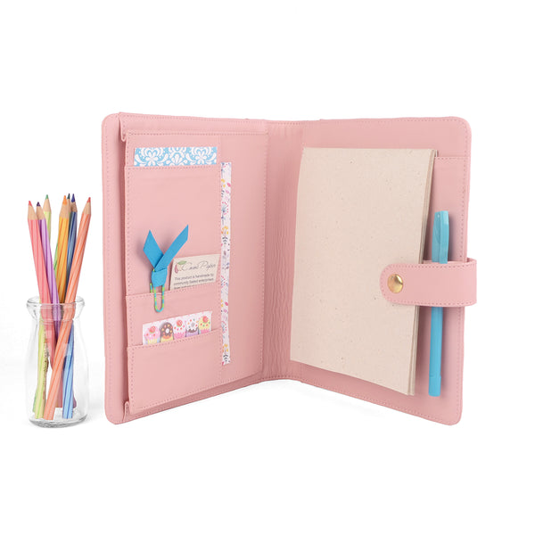 CALAWAY- A5 / Half Size PadFolio with Snap Closure