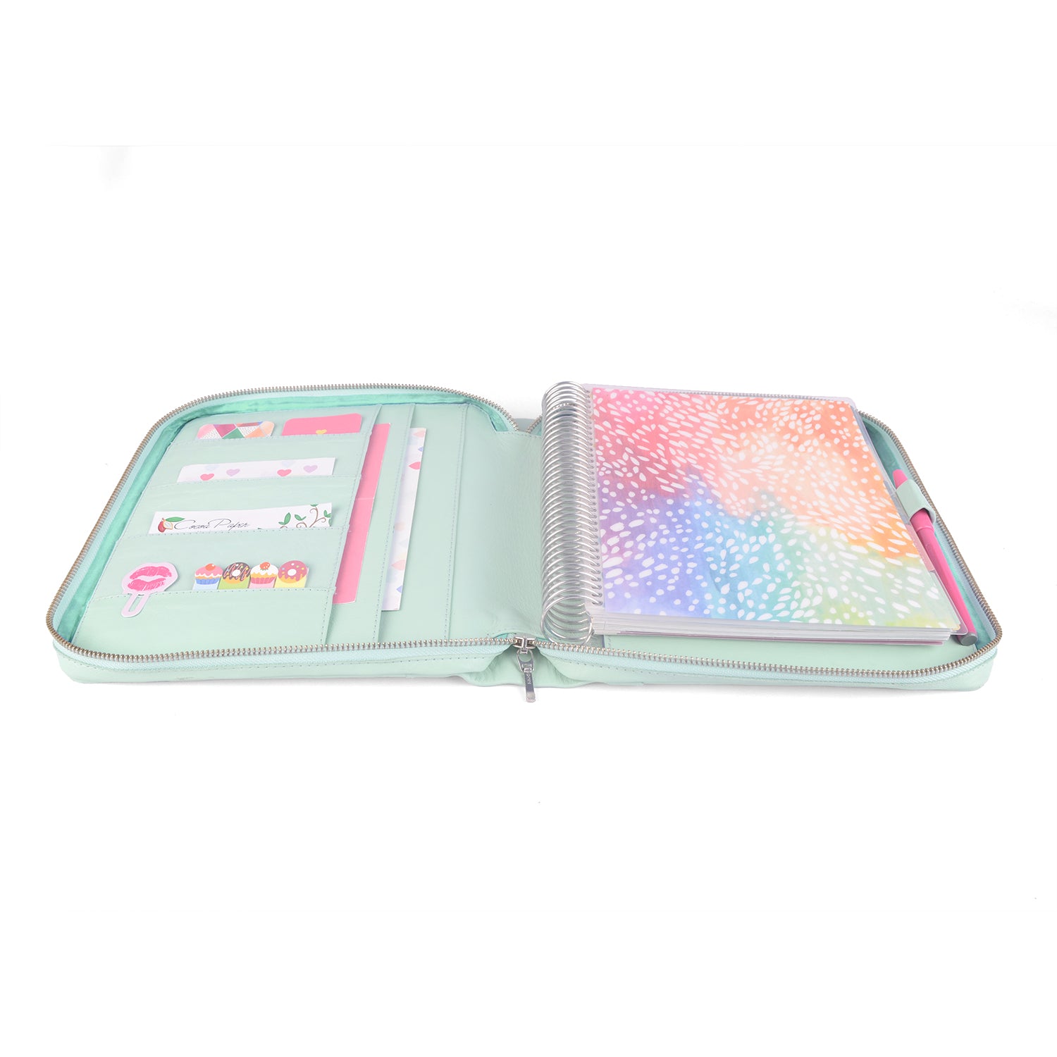 GRACE- Zippered Planner Cover for Coil Bound / Discbound Planners