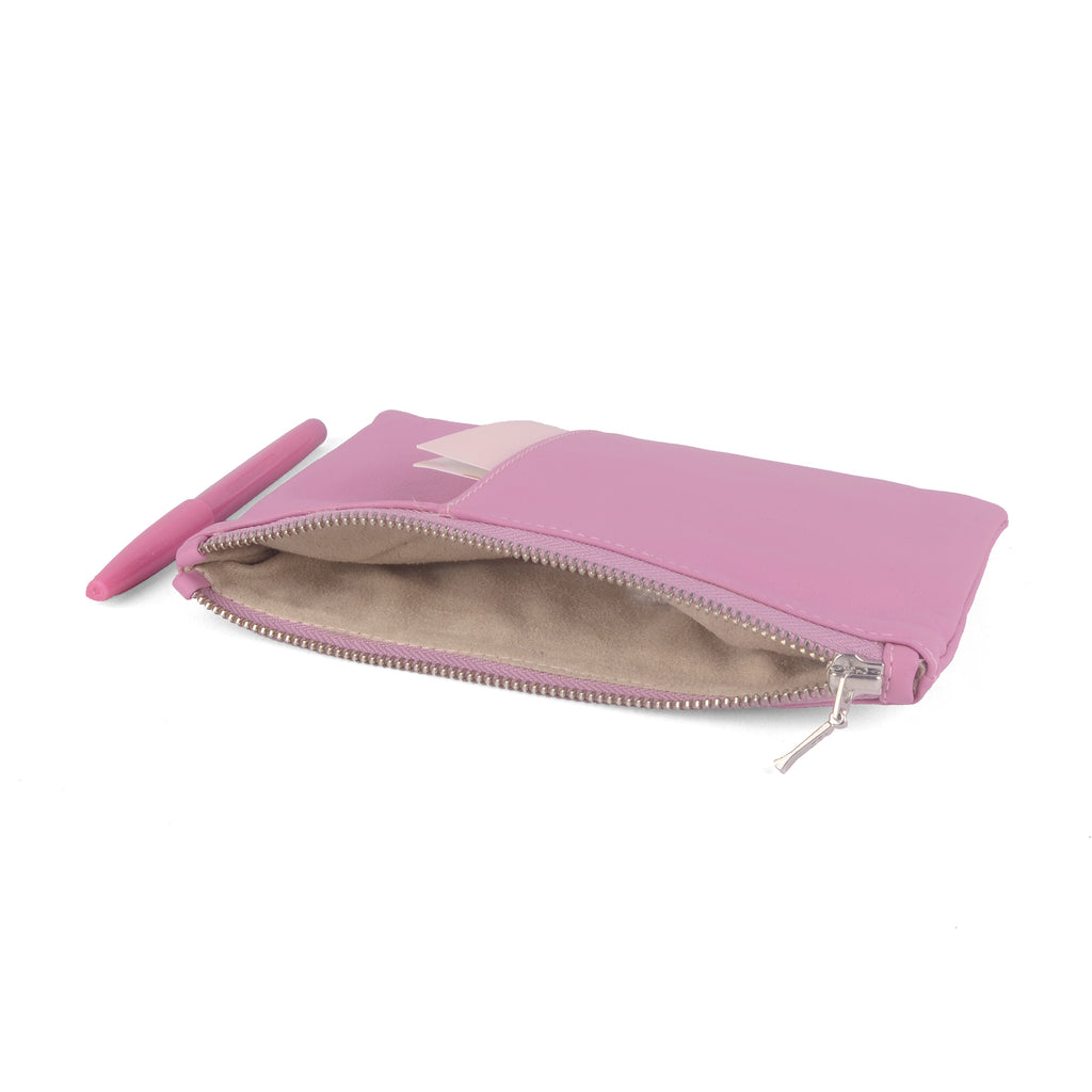 ROSE- Leather Planner Pouch / Accessory Organizer Pouch