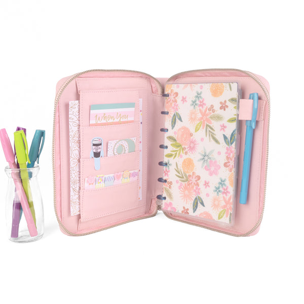 JANE- Zippered Mini Planner Cover for Coil Bound / Discbound Planners